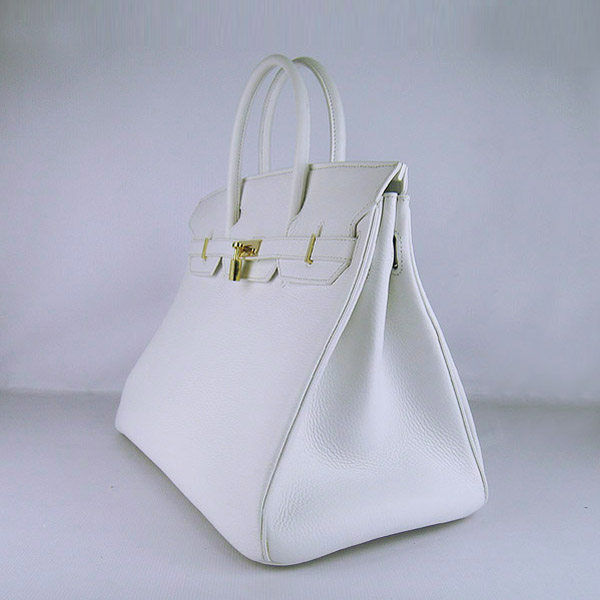 Replica Hermes Birkin 40CM Togo Bag Light White 6099 Online - Click Image to Close